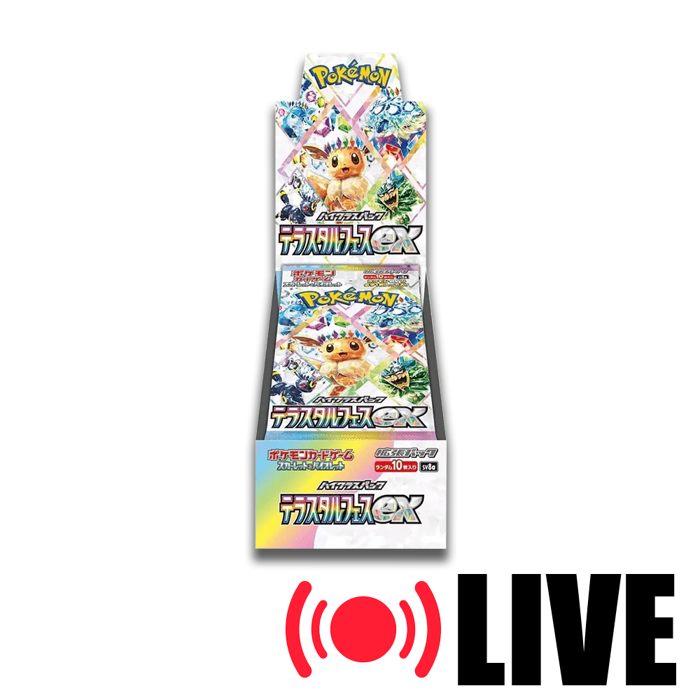 (LIVE) Pokemon Terastal Festival Booster Box