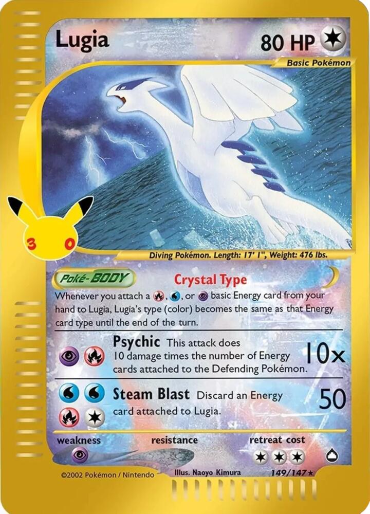 Lugia Classic Collection 30th Anniversary