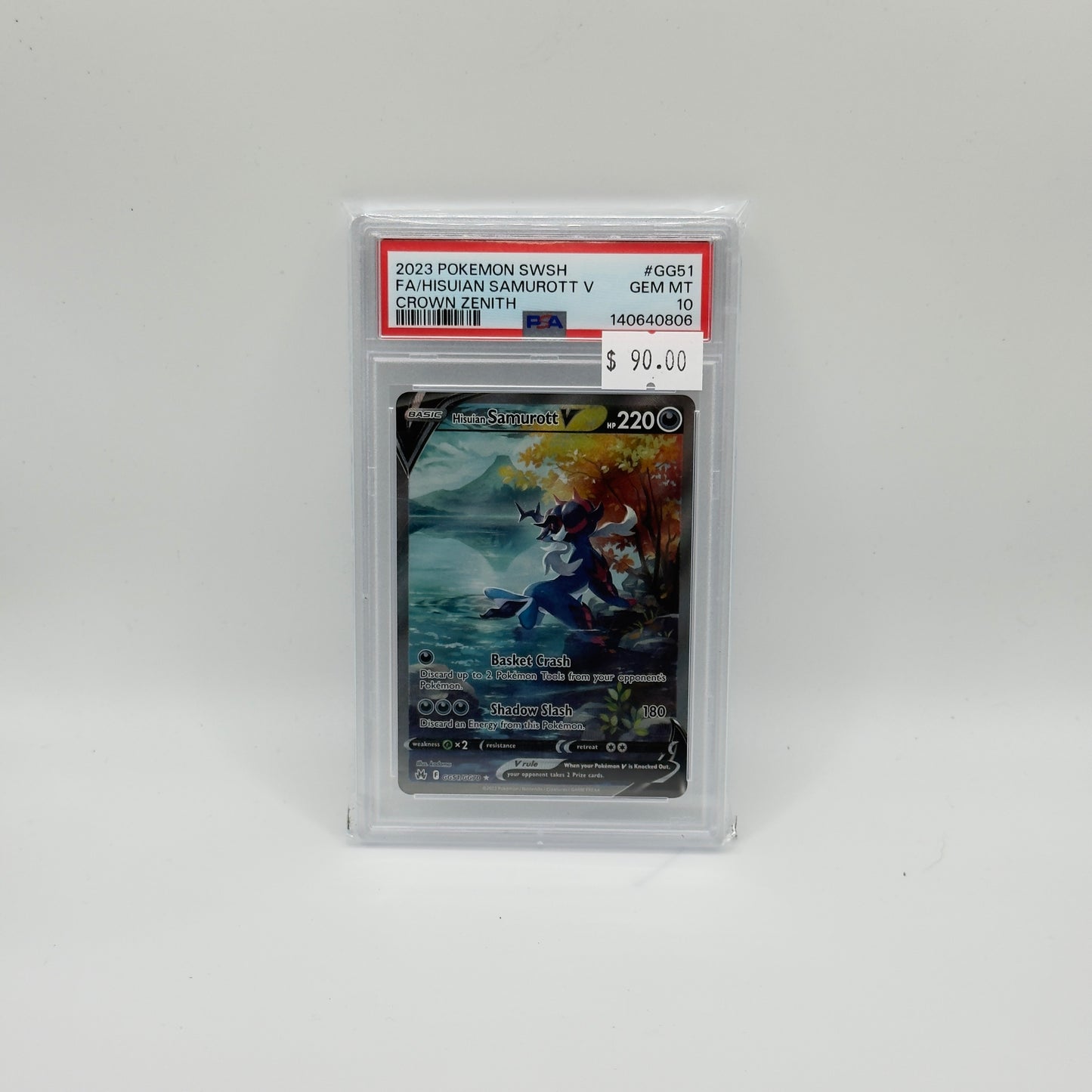 Hisuan Samurott V Crown Zenith (PSA 10)