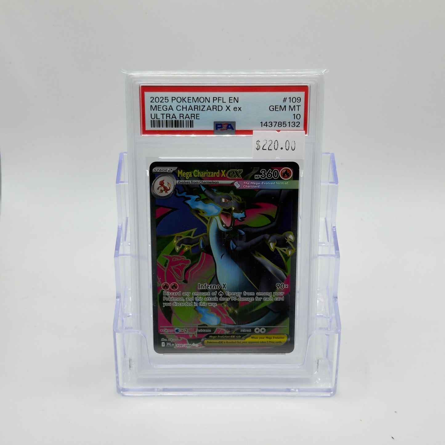 Mega Charizard X Full art (PSA 10)