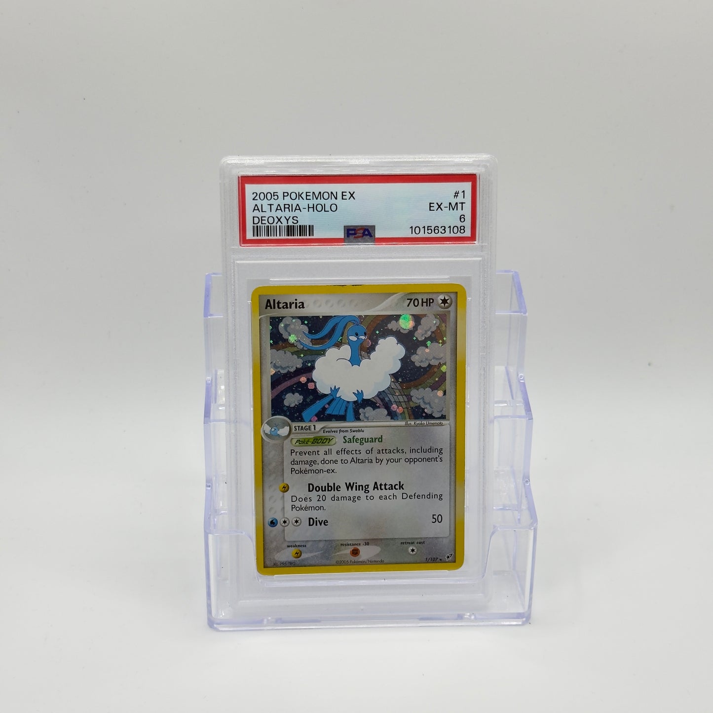 Pokemon Altaria EX Deoxys Holo Rare #1 (PSA 6)