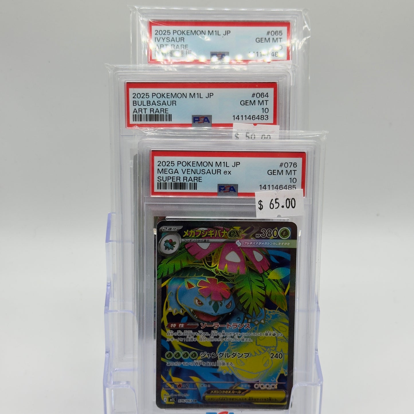 Mega Venasaur ex Evolution Line (PSA 10)