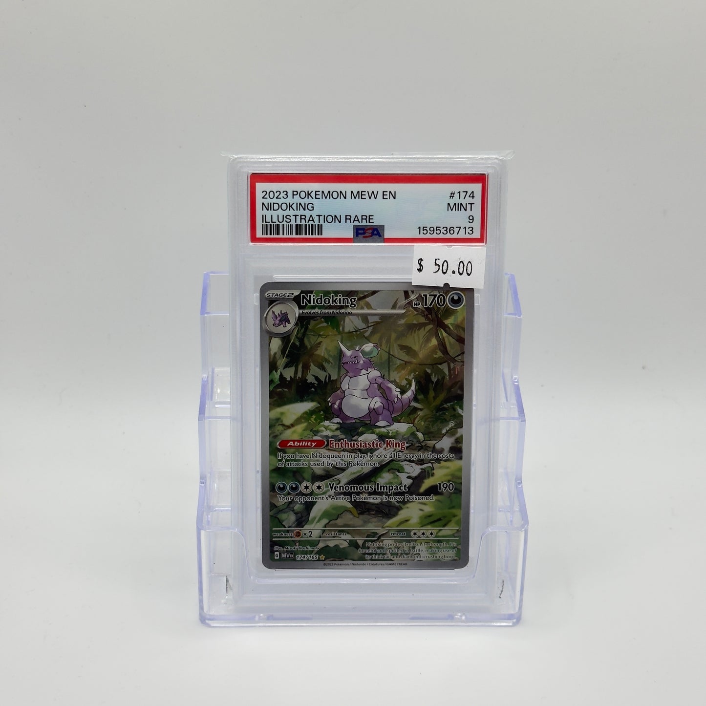 Nidoking IR Pokemon 151 (PSA 9)