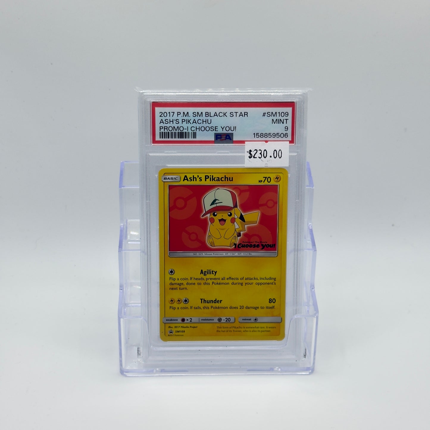 Ash's Pikachu I Choose You! Promo (PSA 9)