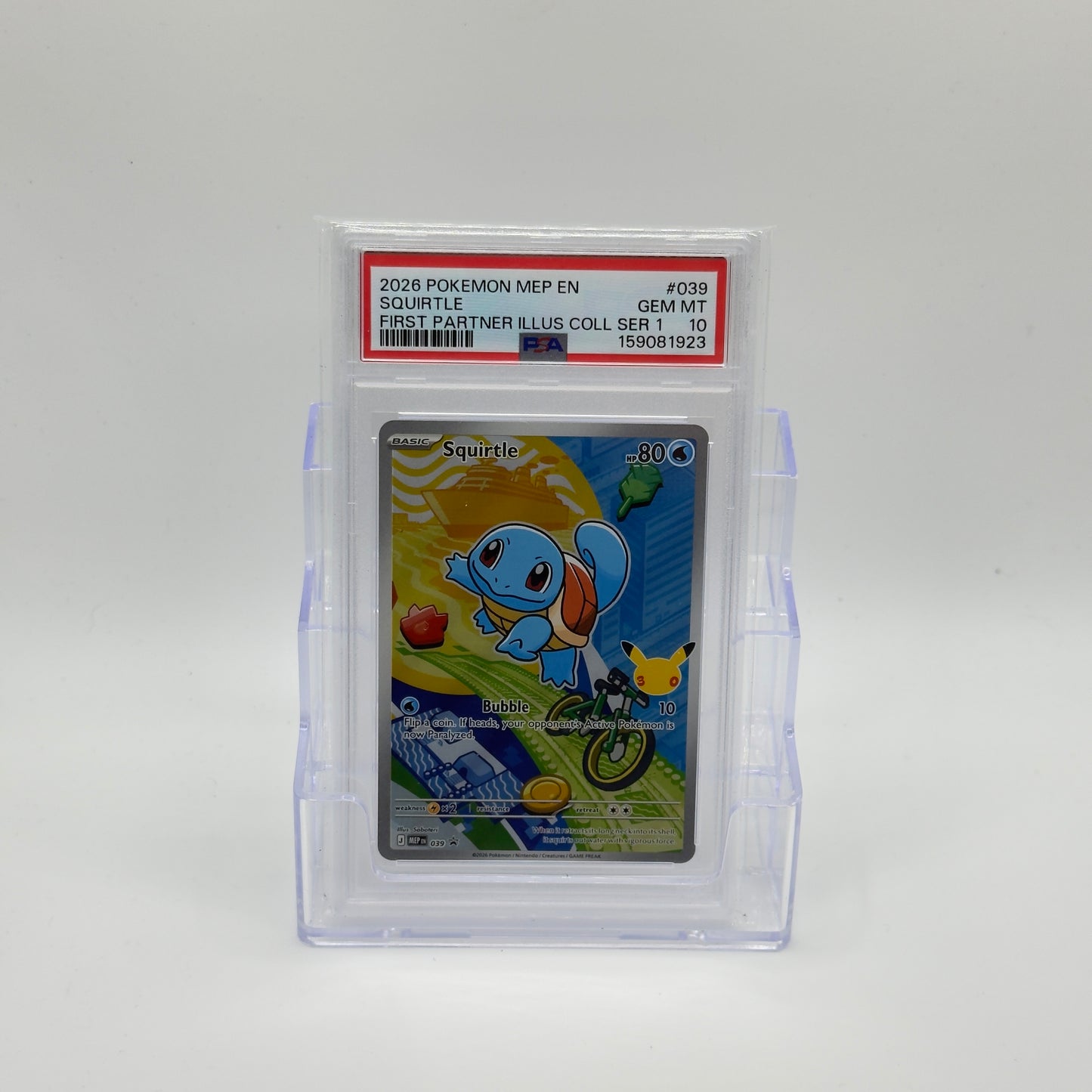 Squirtle First Partner Series 1 (PSA 10)