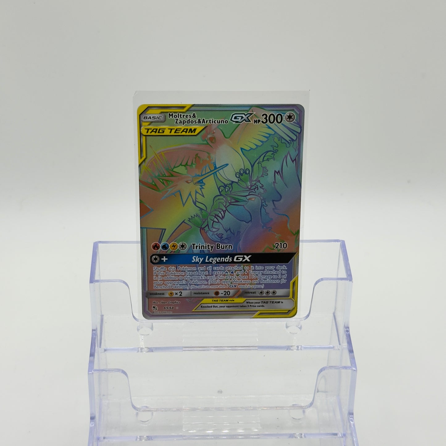Moltres & Articuno & Zapdos GX Rainbow (NM)