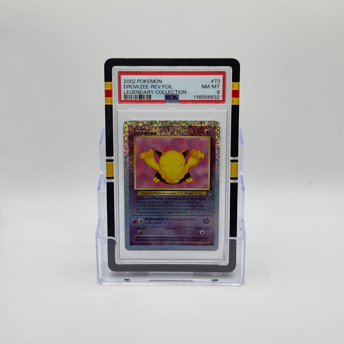Drowzee Legendary Collection Reverse Holo (PSA 8)