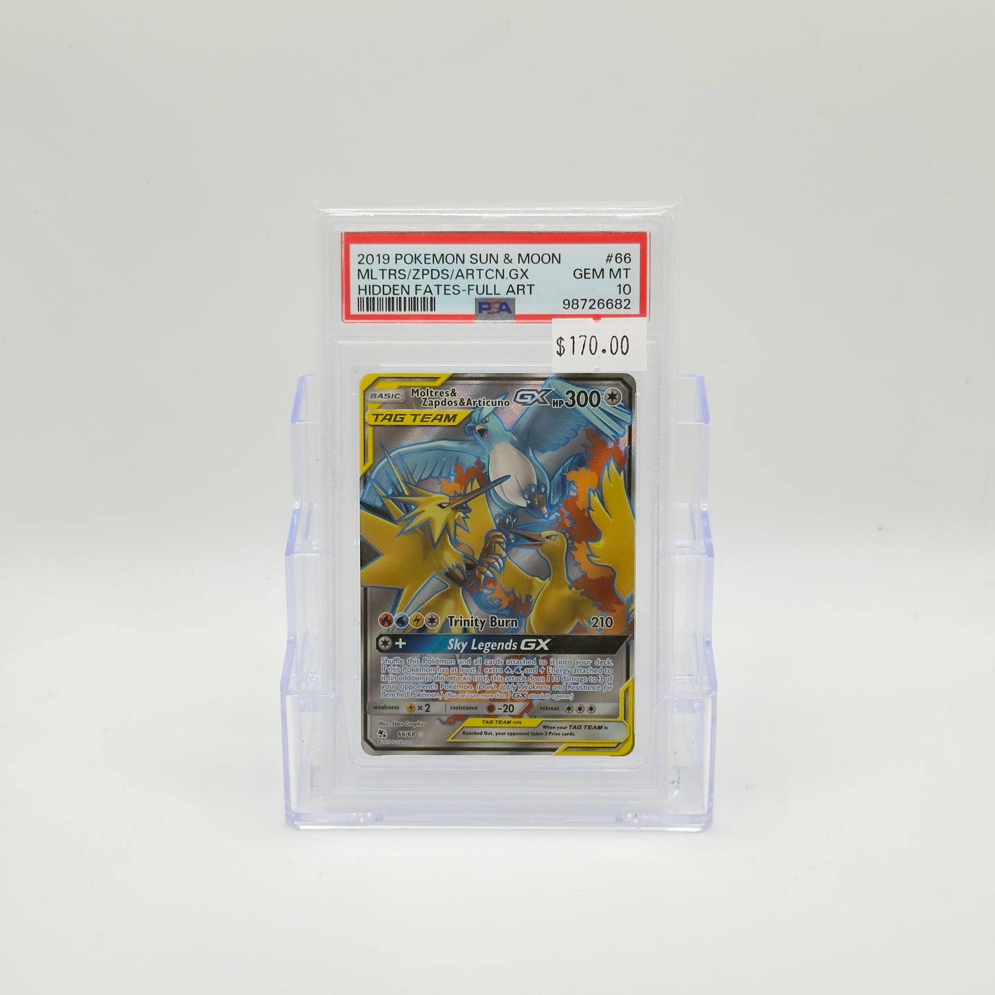 Moltres, Articuno, Zapdos GX (PSA 10)