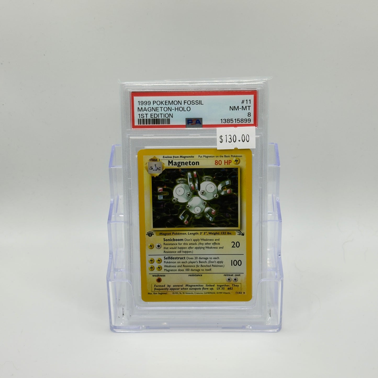 Magneton Holo 1st Edition (PSA 8)
