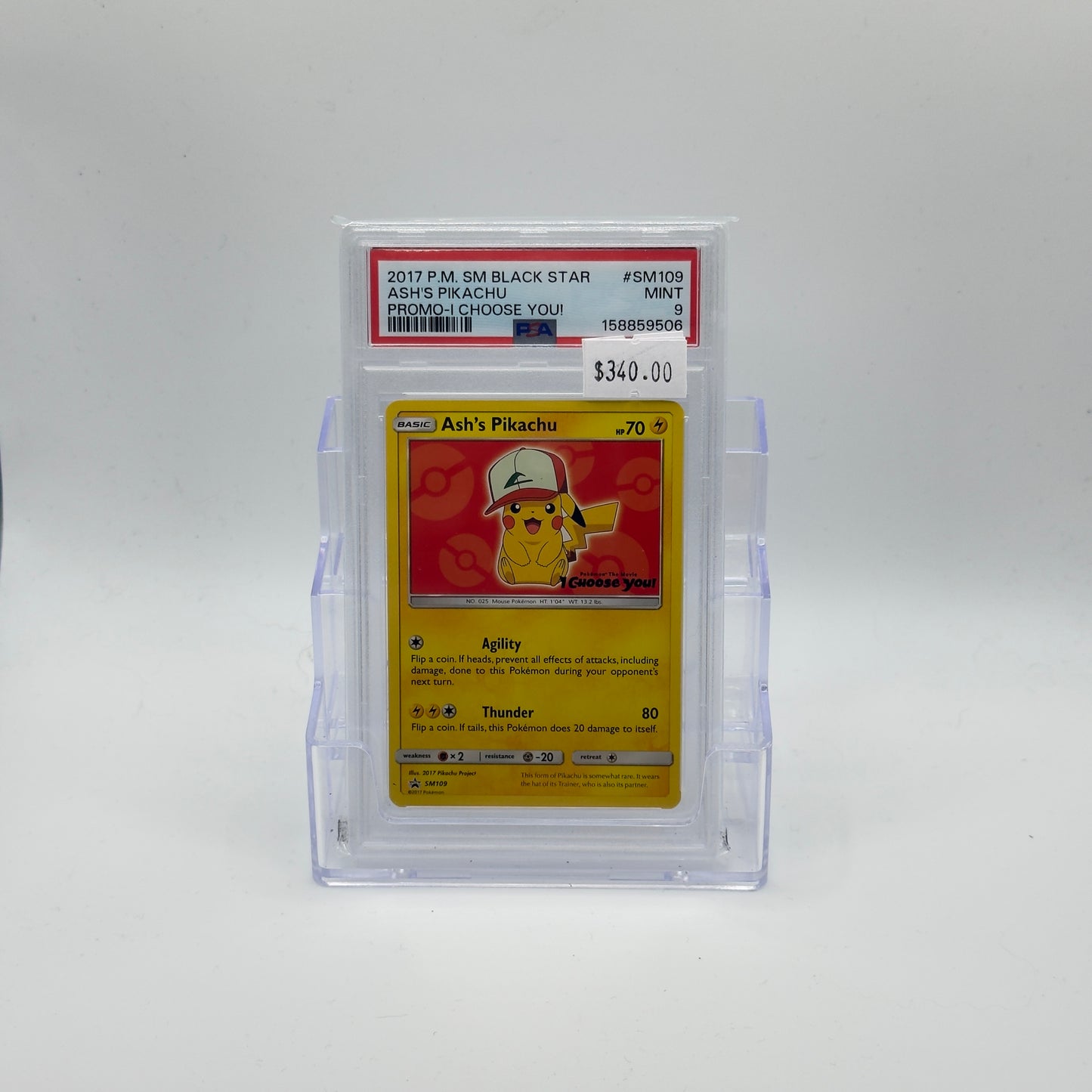 Ash's Pikachu I Choose You! Promo (PSA 9)
