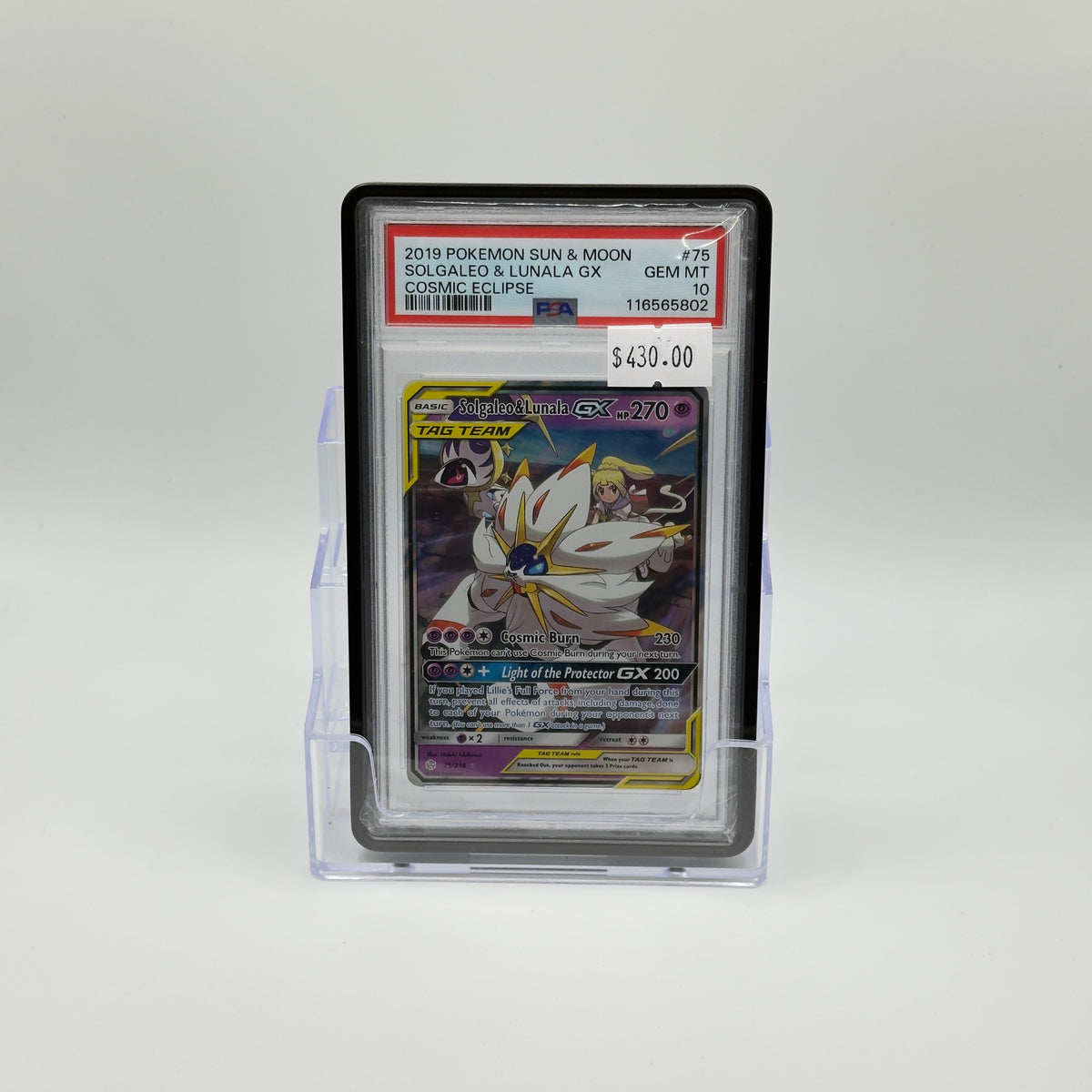 Solgaleo & Lunala Tag Team GX (PSA 10)