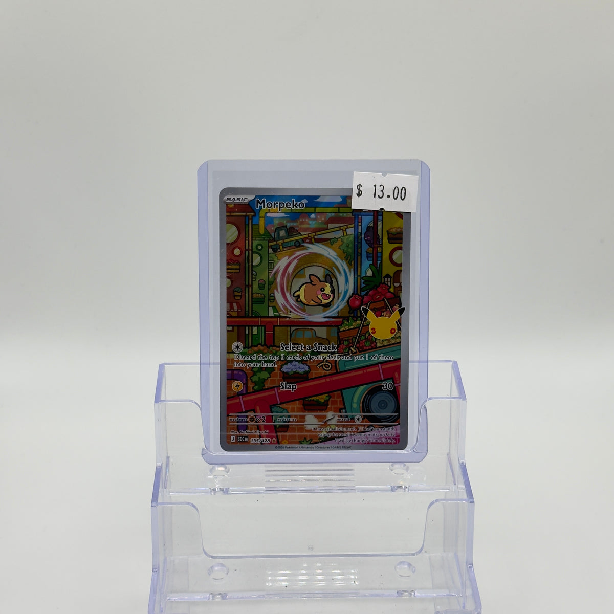 Morpeko Illustration Rare 30th Anniversary - NM