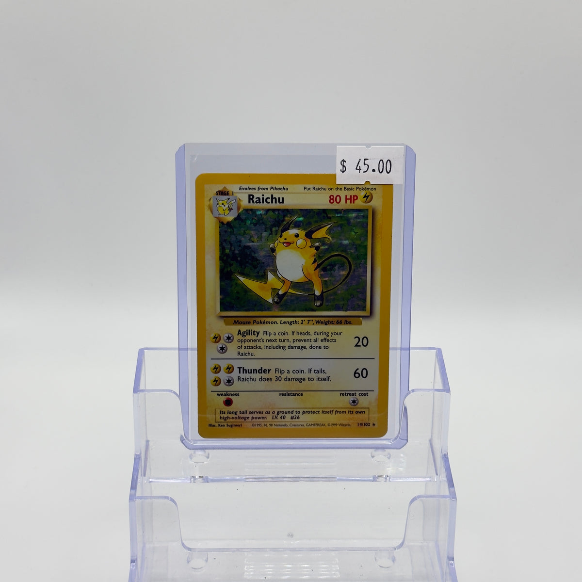 Raichu Fossil Holo - LP