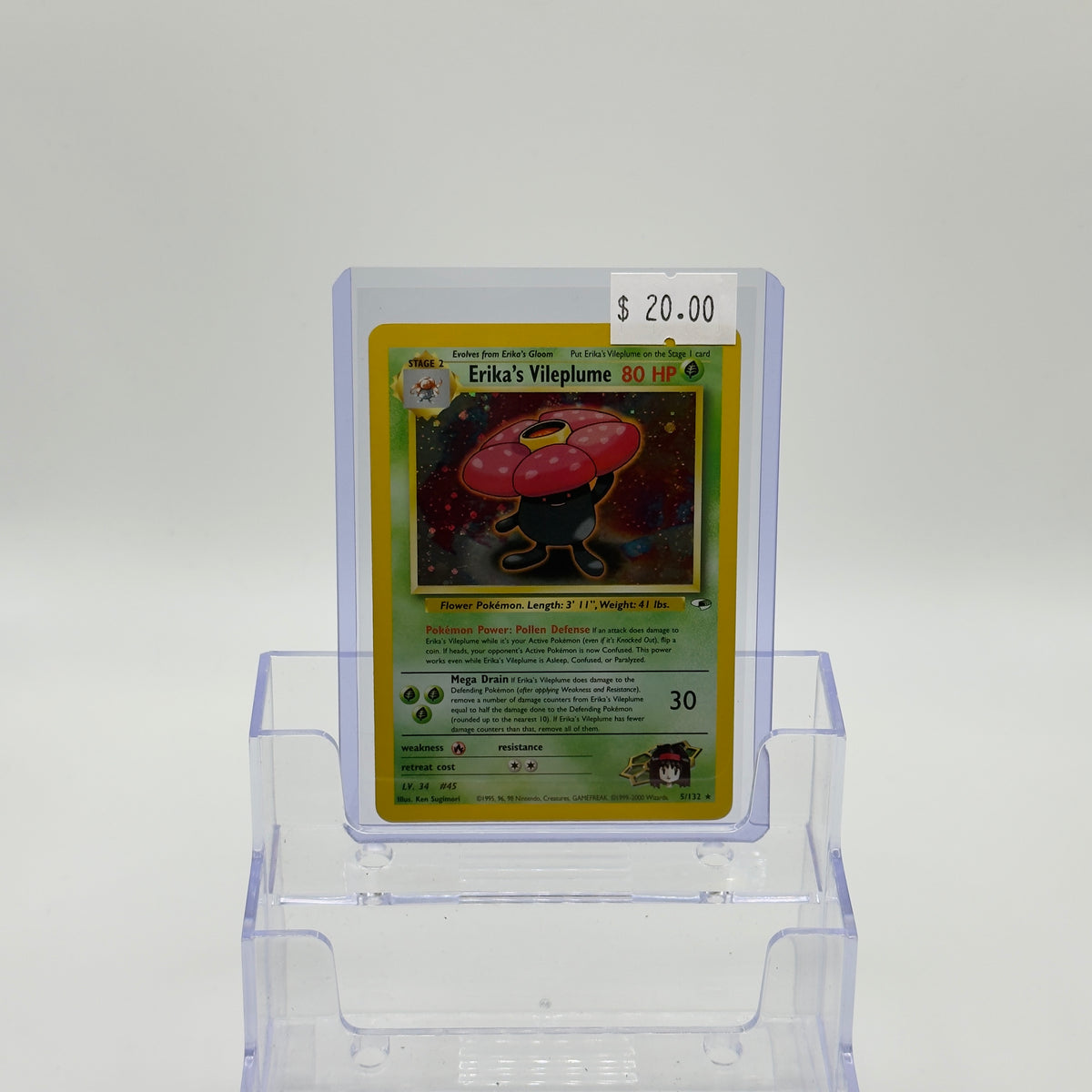 Erika's Vileplume Holo Gym Challenge - LP