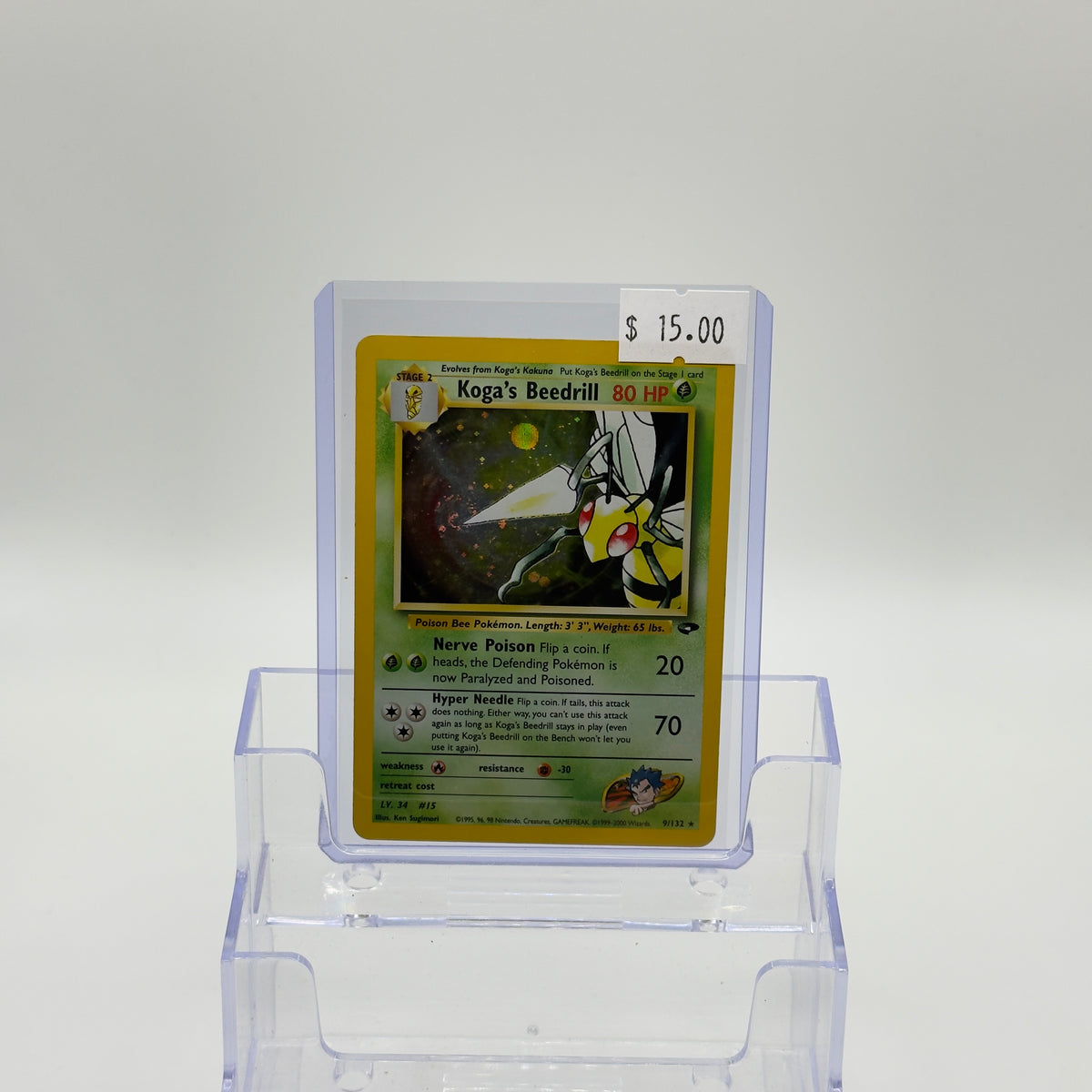 Koga's Beedrill Holo Gym Challenge - HP