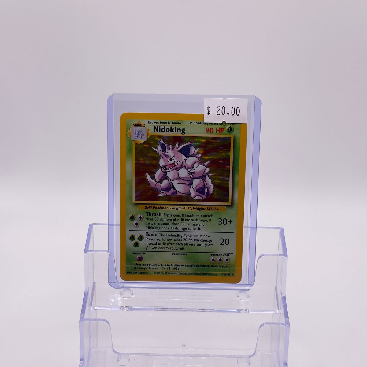 Nidoking Base Set Holo - LP/MP