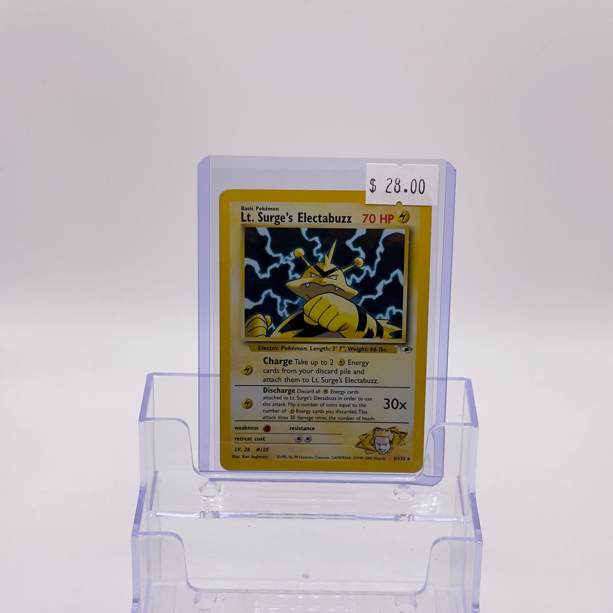 Lt. Surge's Electabuzz Holo Gym Challenge - MP