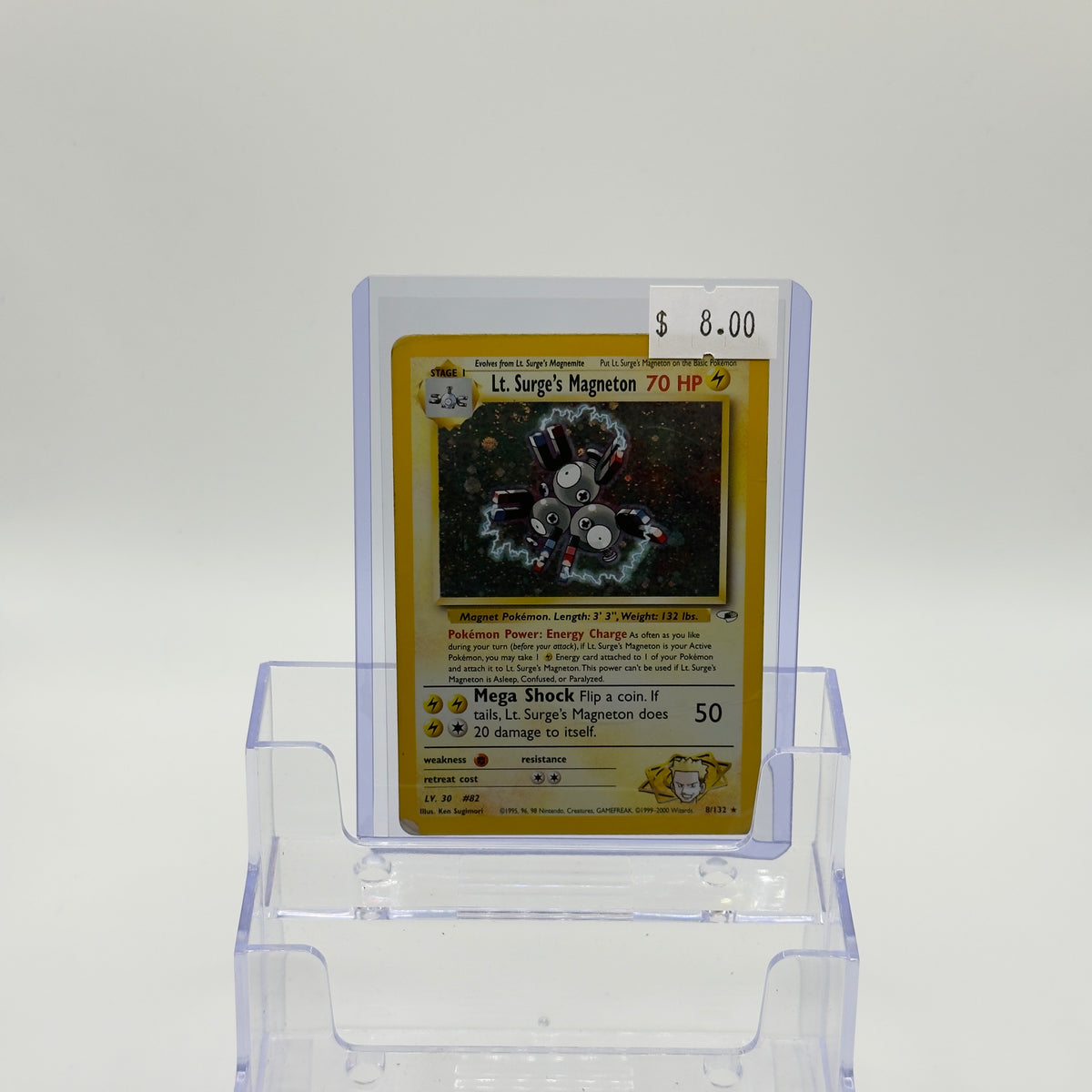 Lt. Surge's Magneton Holo Gym Challenge - DMG