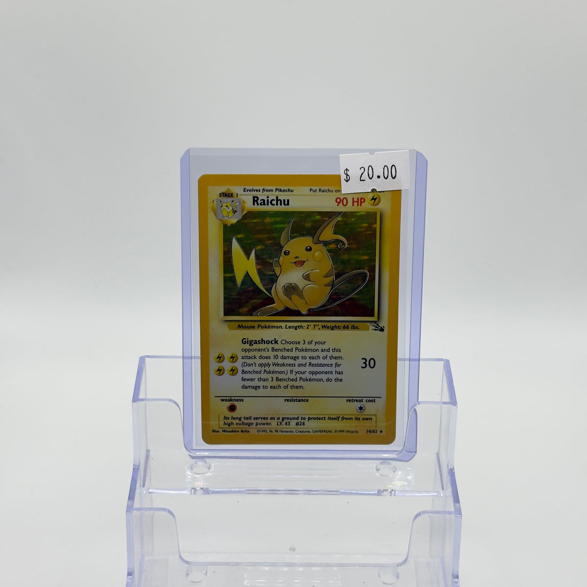 Raichu Base Set Holo - MP