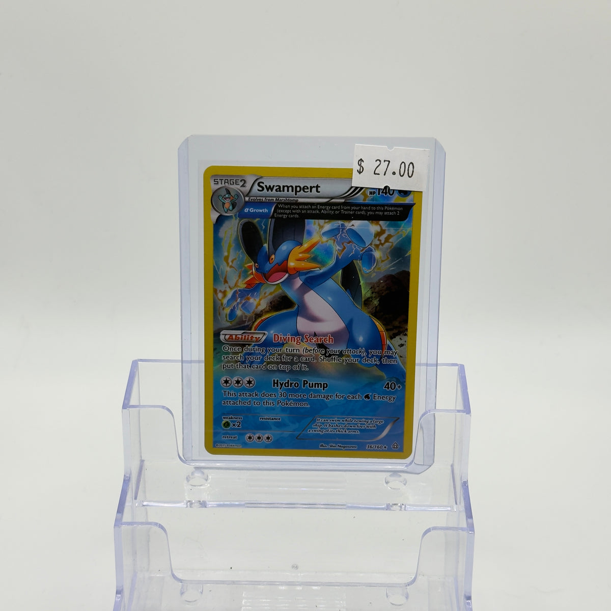 Swampert ex (Full Art) - LP