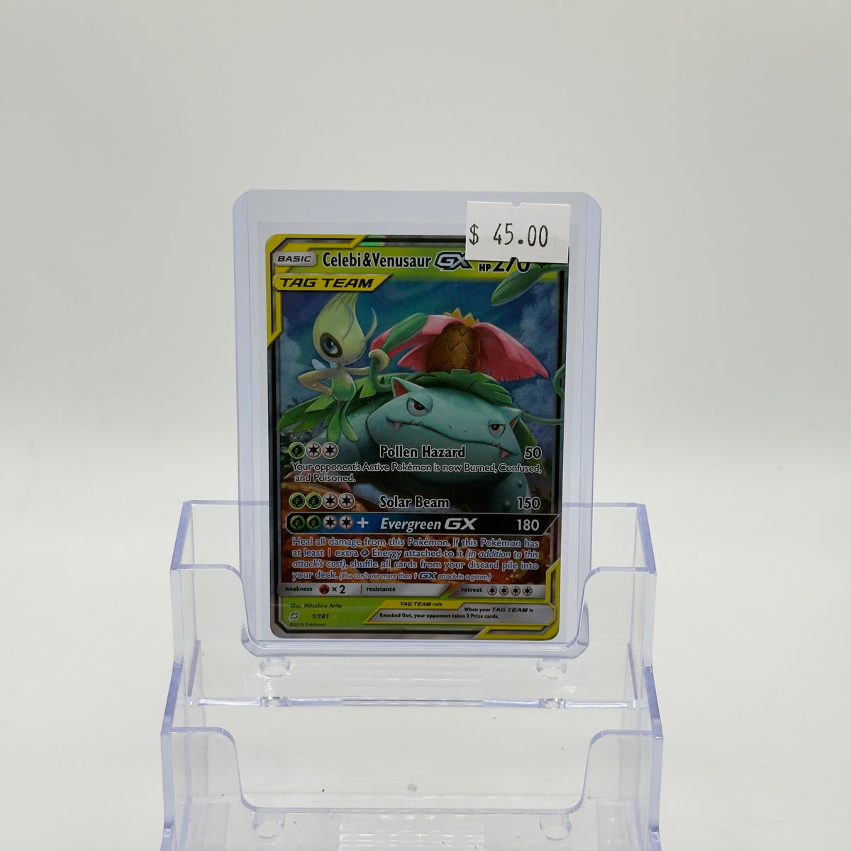 Celebi & Venusaur GX (Full Art) - LP