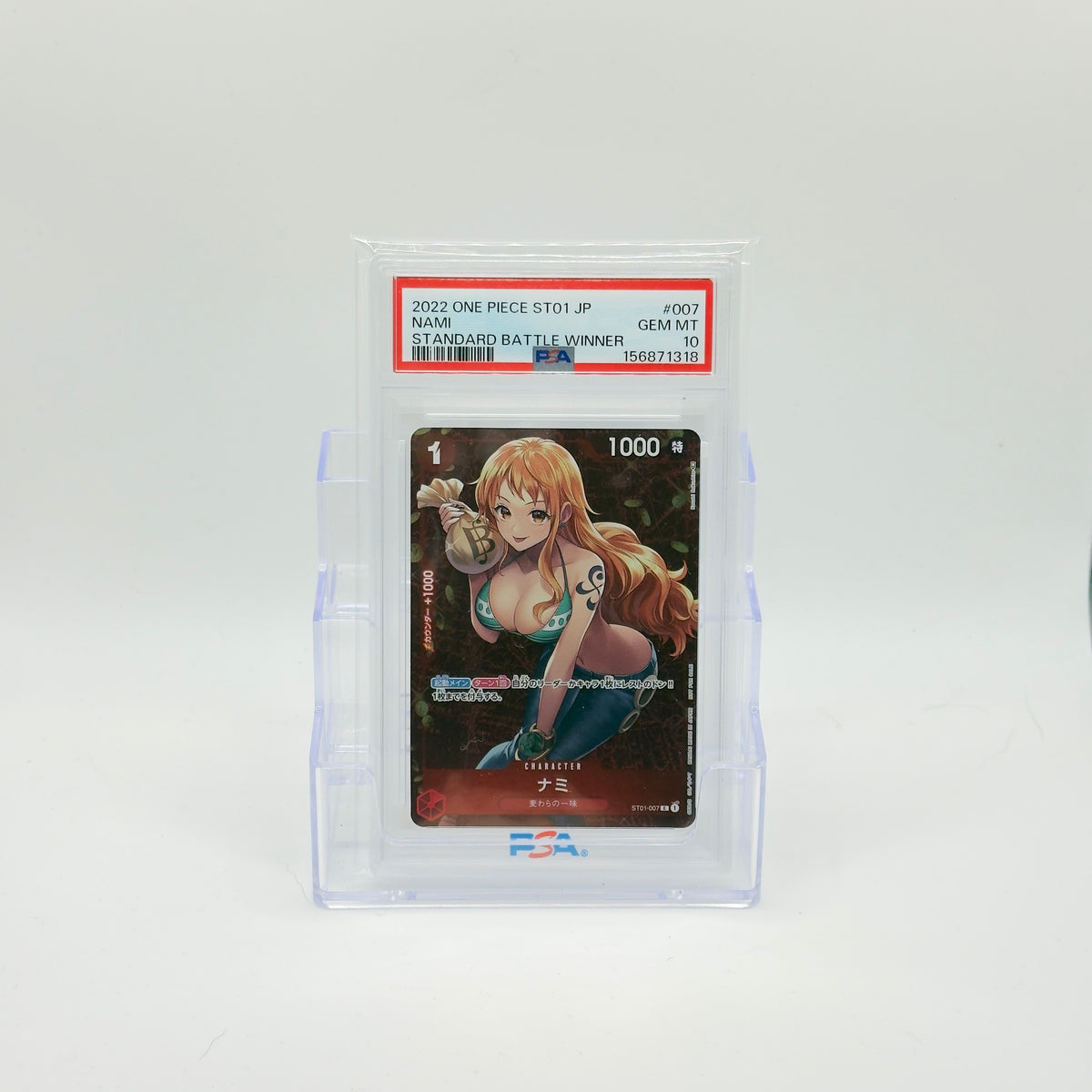 Nami — Standard Battle Winner Promo #ST01-007 - PSA 10