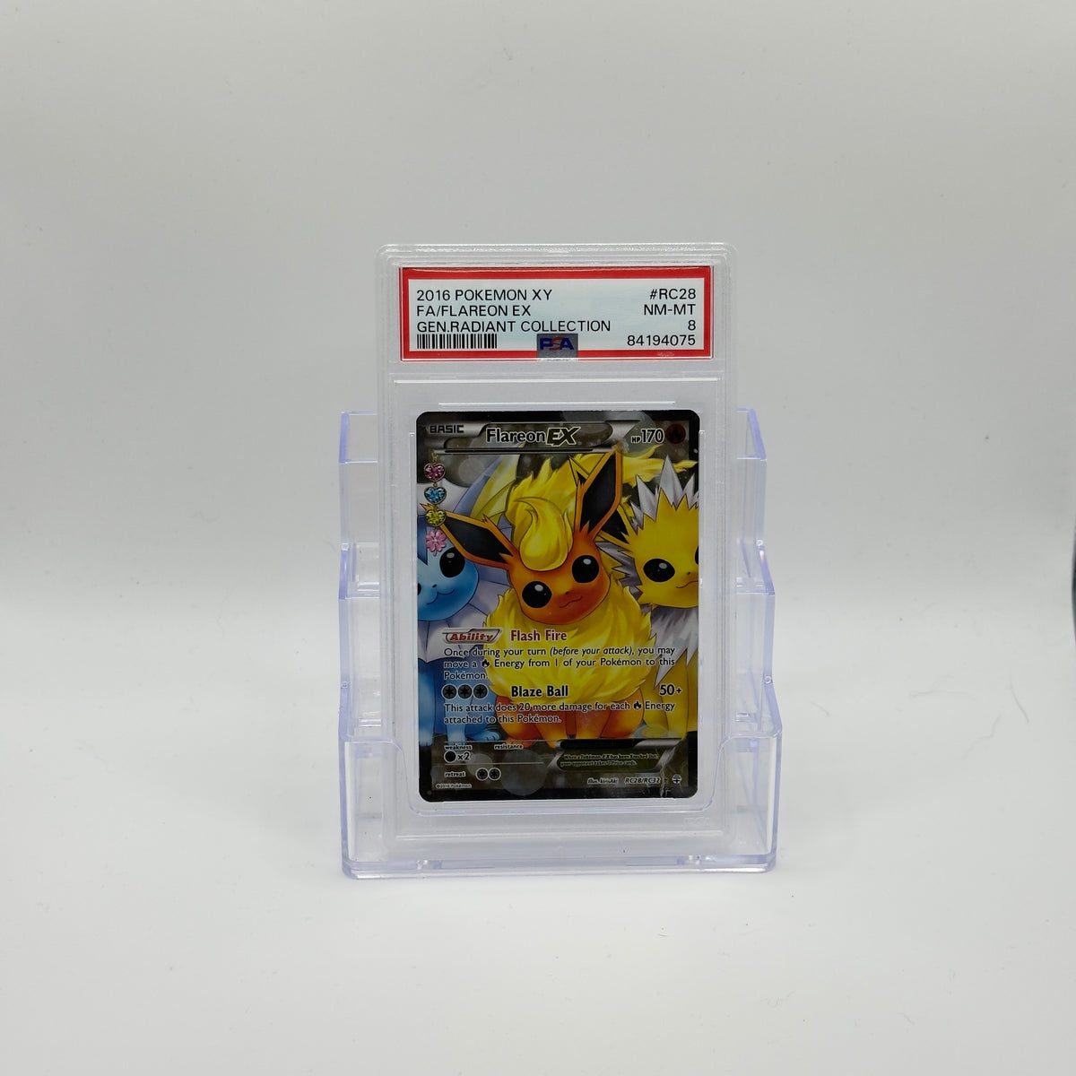 Flareon EX — Radiant Collection Full Art #RC28/RC32 - PSA 8