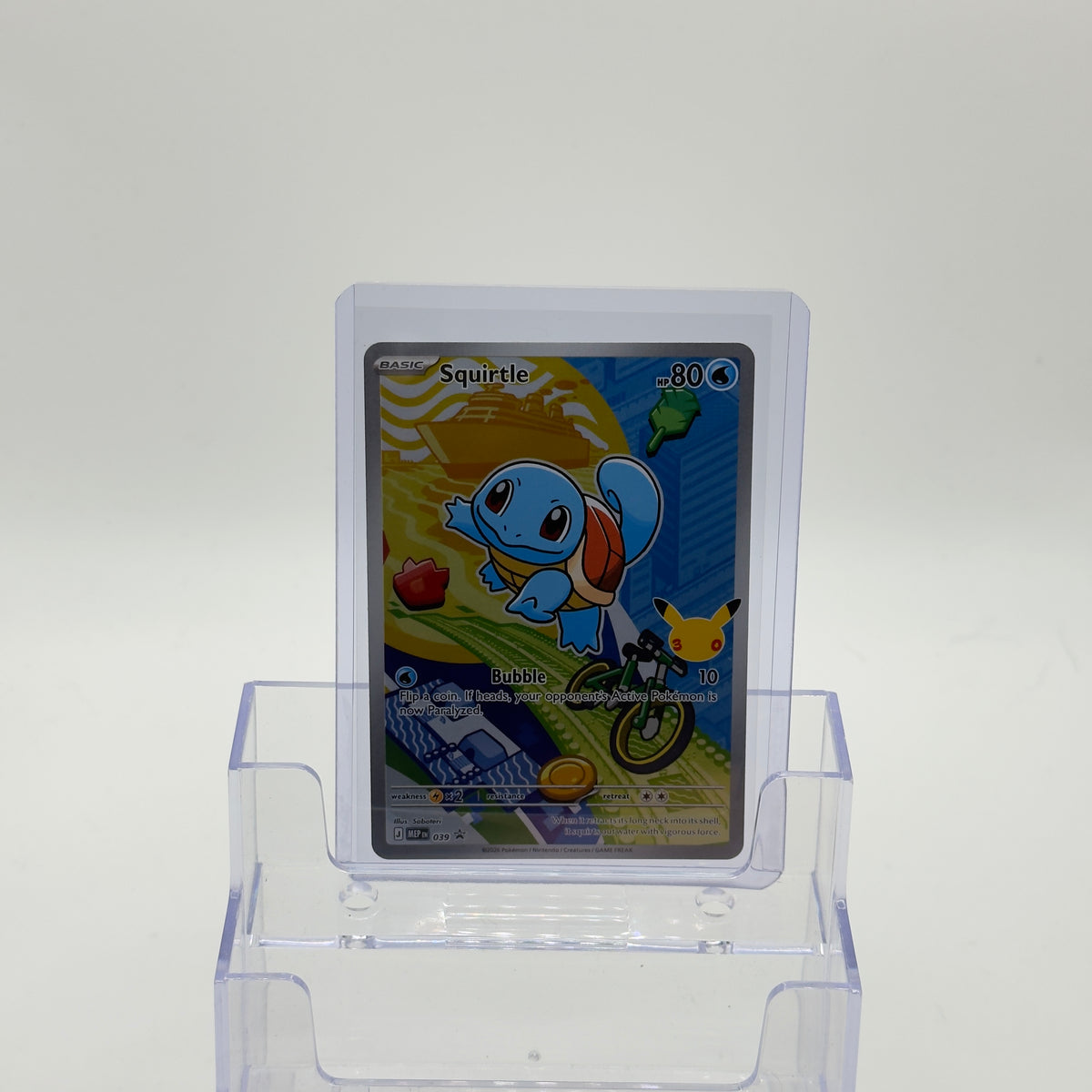 Squirtle — First Partner Illustration Promo Holo #MEP 039 - NM