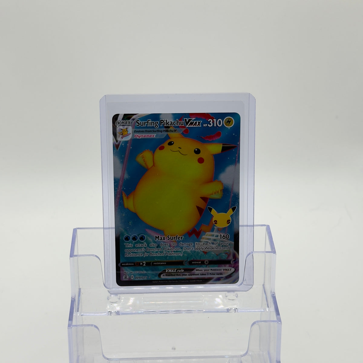 Surfing Pikachu VMAX — Holo #009/025 - NM