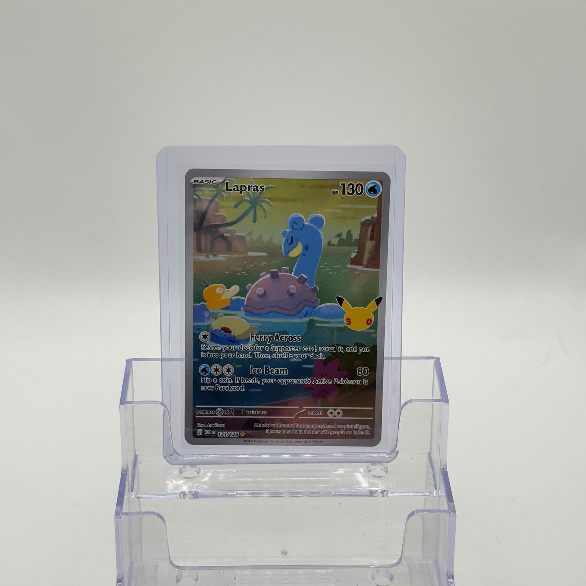 Lapras — Illustration Rare Holo #131/128 - NM