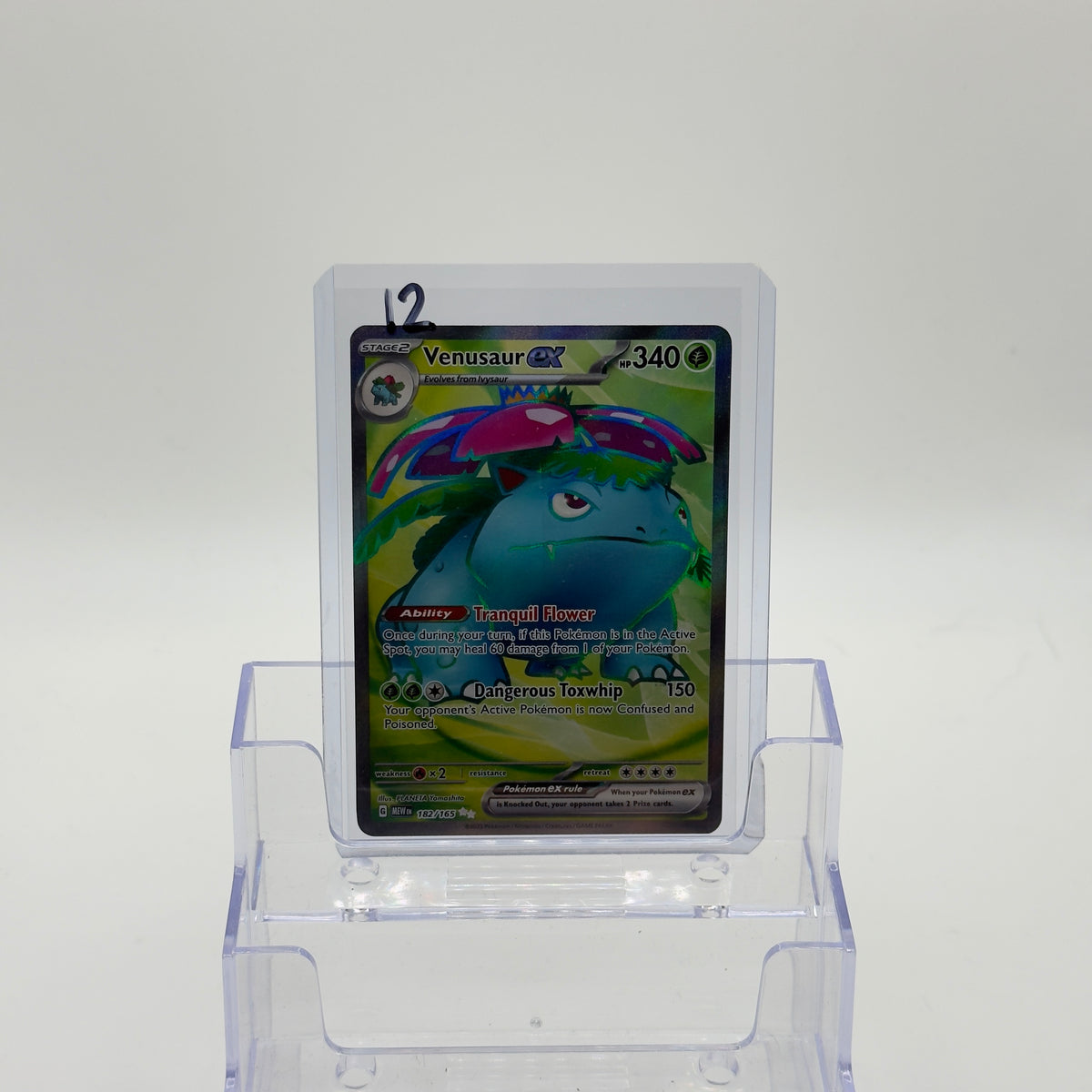 Venusaur ex — Full Art Holo #182/165 - NM