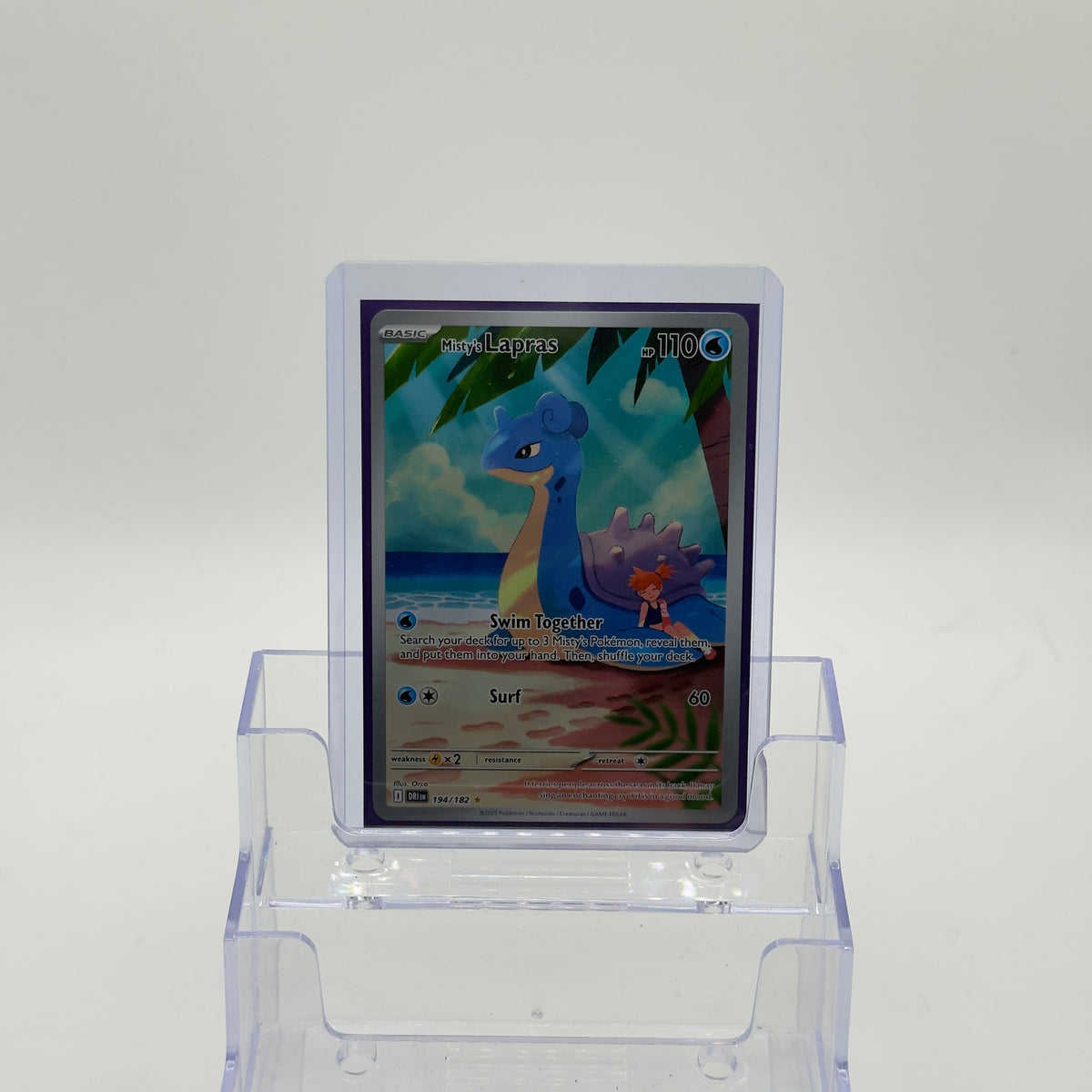 Misty's Lapras — Illustration Rare Holo #194/182 - NM
