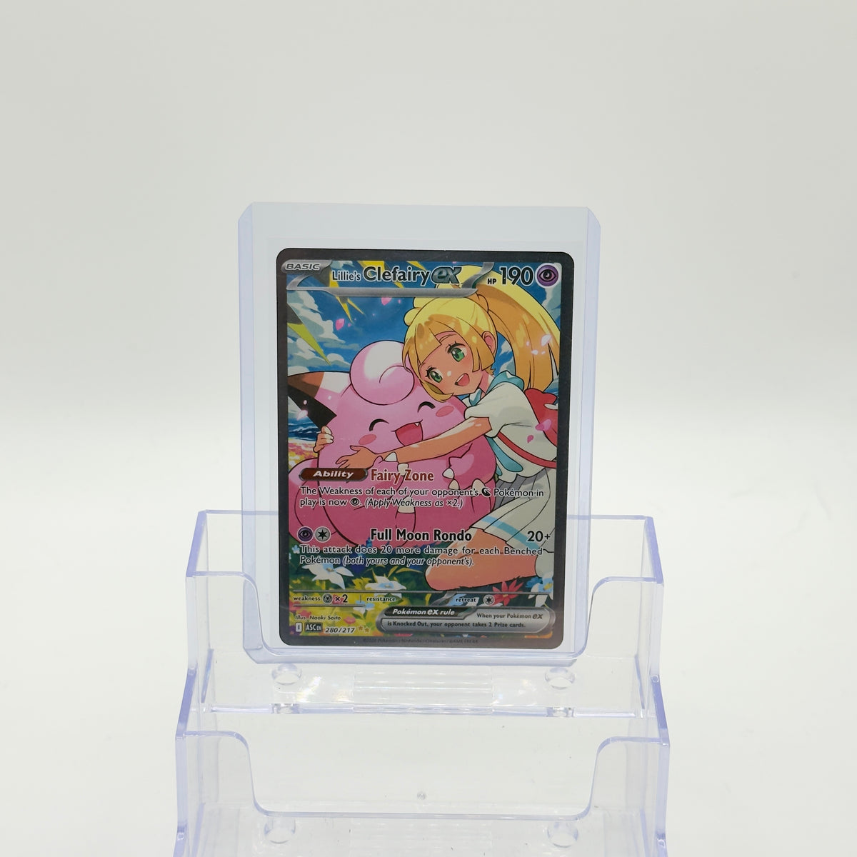 Lillie's Clefairy ex — Special Illustration Rare Holo #280/217 - NM