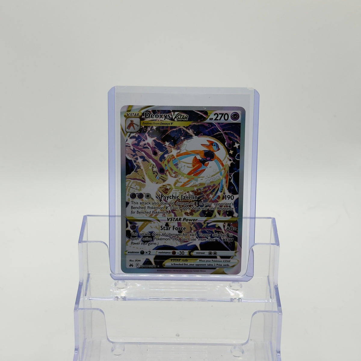 Deoxys VSTAR — Galarian Gallery Holo #GG46/GG70 - NM