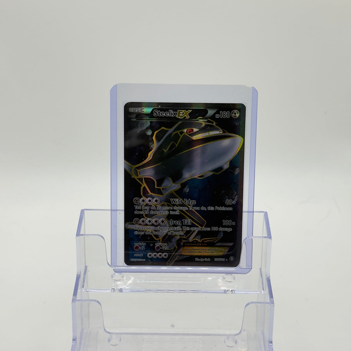 Steelix EX — Full Art Secret Rare Holo #108/114 - LP
