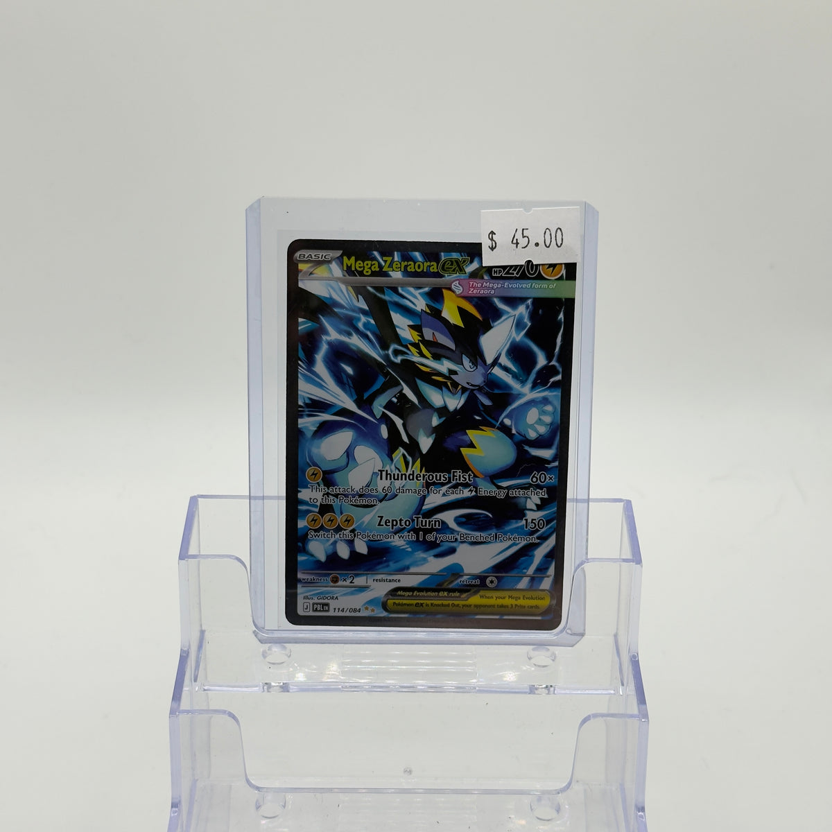 Mega Zeraora ex — Special Illustration Rare Holo #114/084 - NM