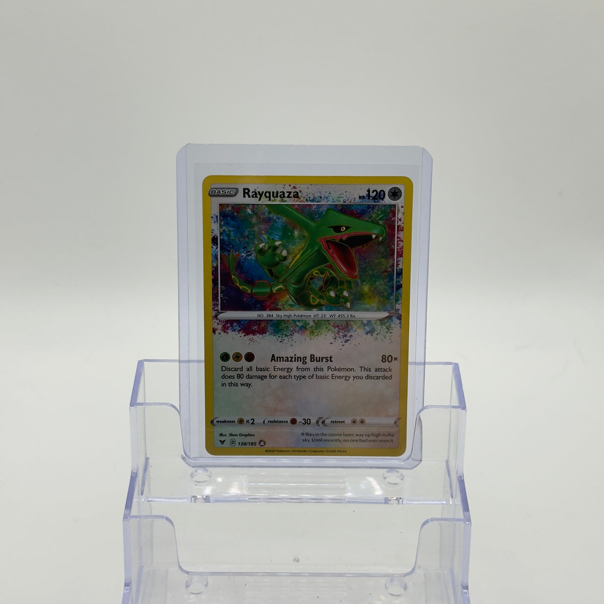 Rayquaza — Amazing Rare Holo #138/185 - NM