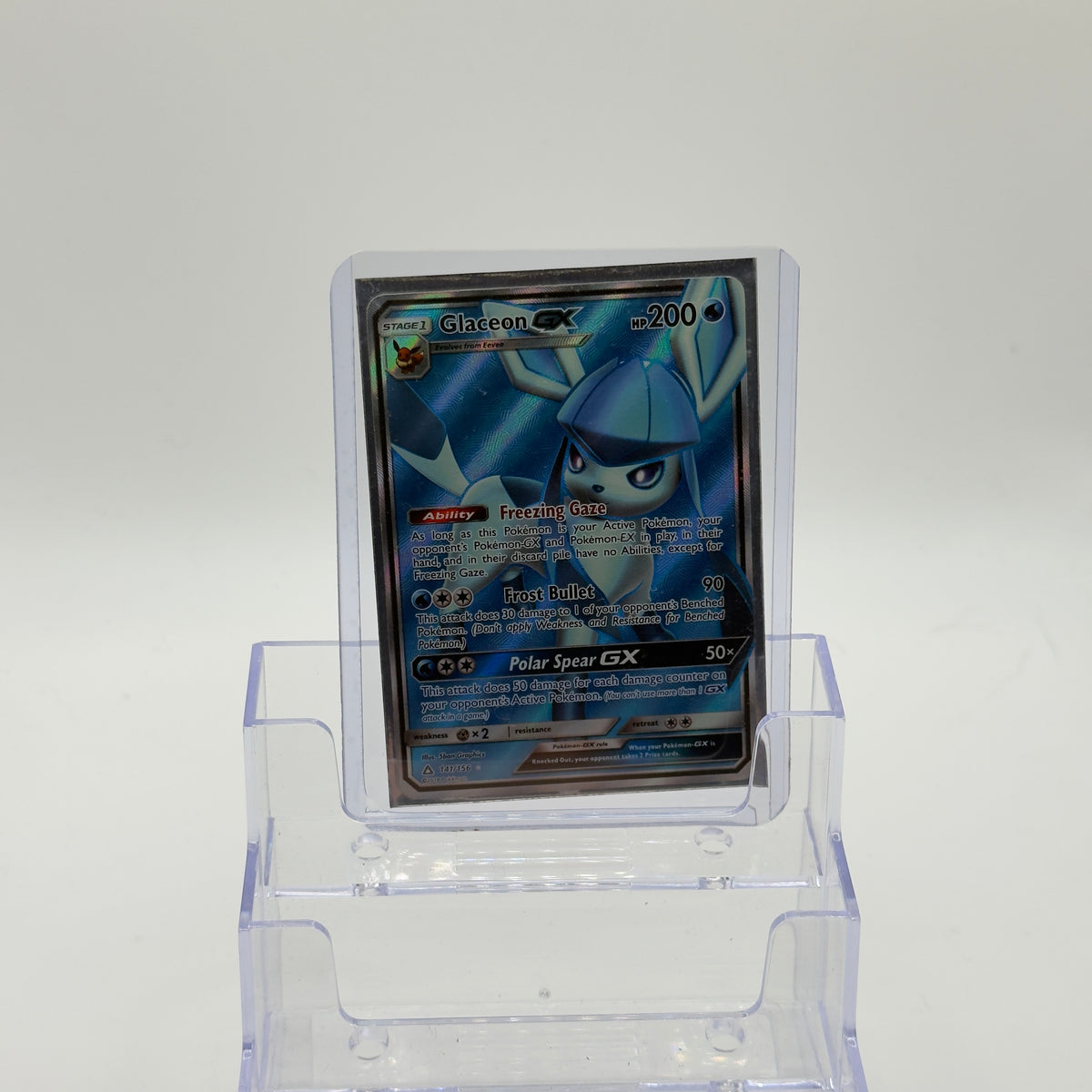 Glaceon GX — Full Art Holo #141/156 - LP