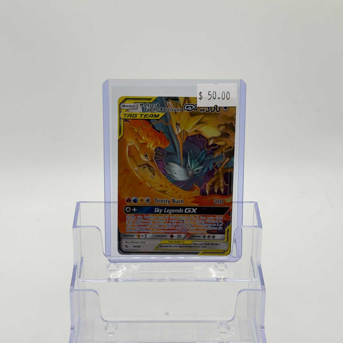 Moltres & Zapdos & Articuno GX — Tag Team Holo #44/68 - NM