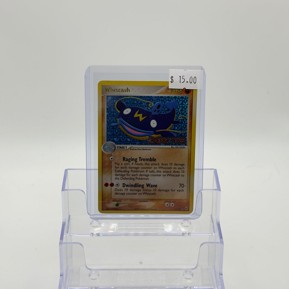 Whiscash — Deoxys Stamped Reverse Holo #28/107 - MP
