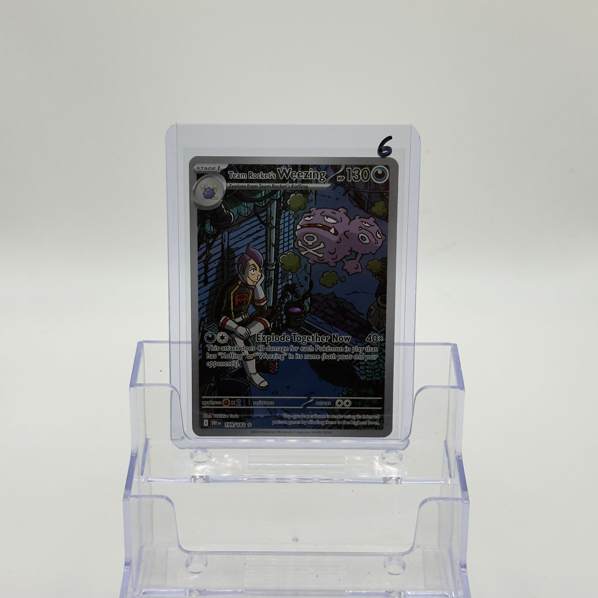 Team Rocket's Weezing — Illustration Rare #199/182 - NM