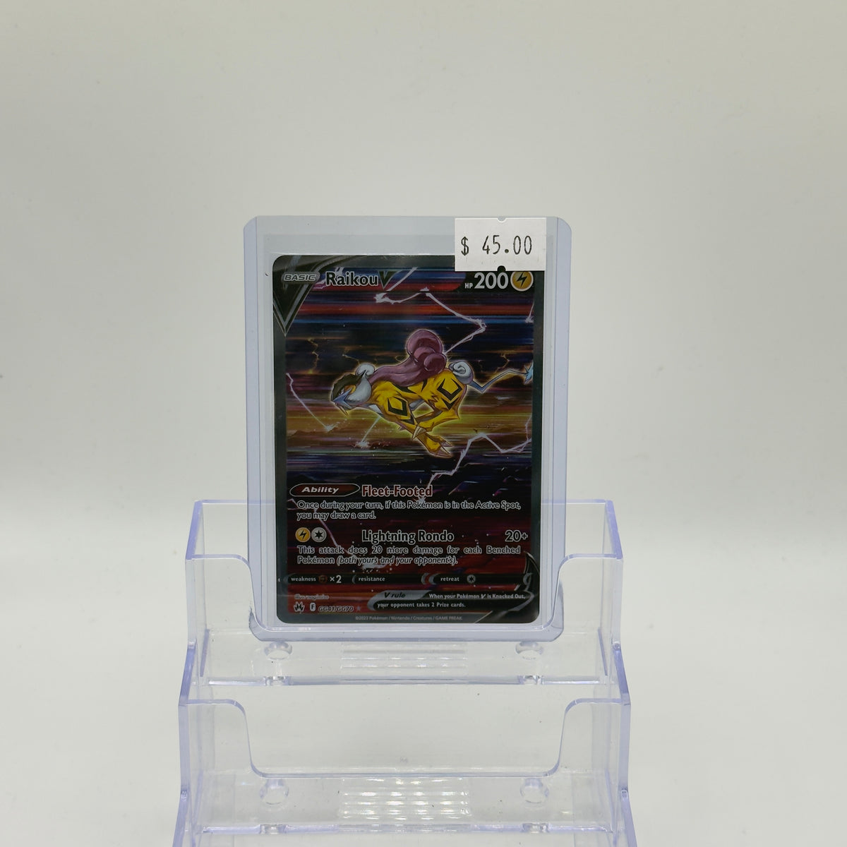 Raikou V — Galarian Gallery #GG41/GG70 - NM