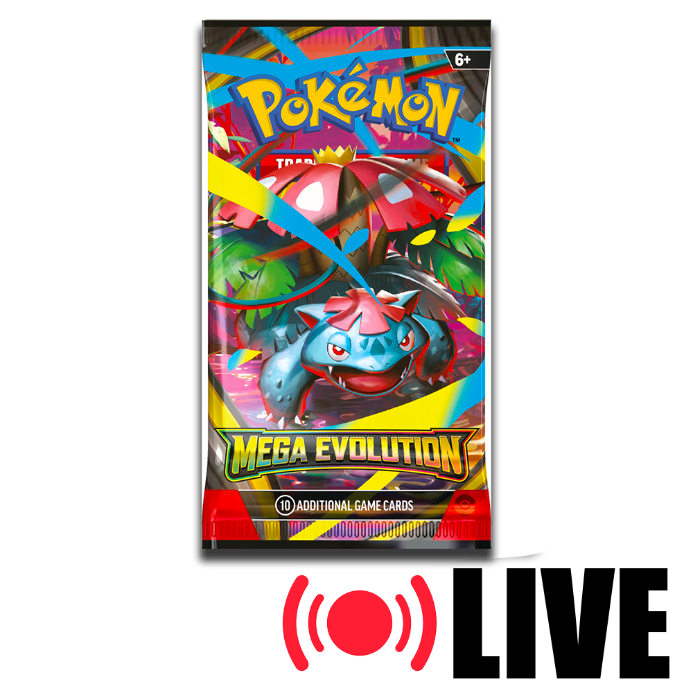 (LIVE) Pokemon Mega Evolution Booster Pack