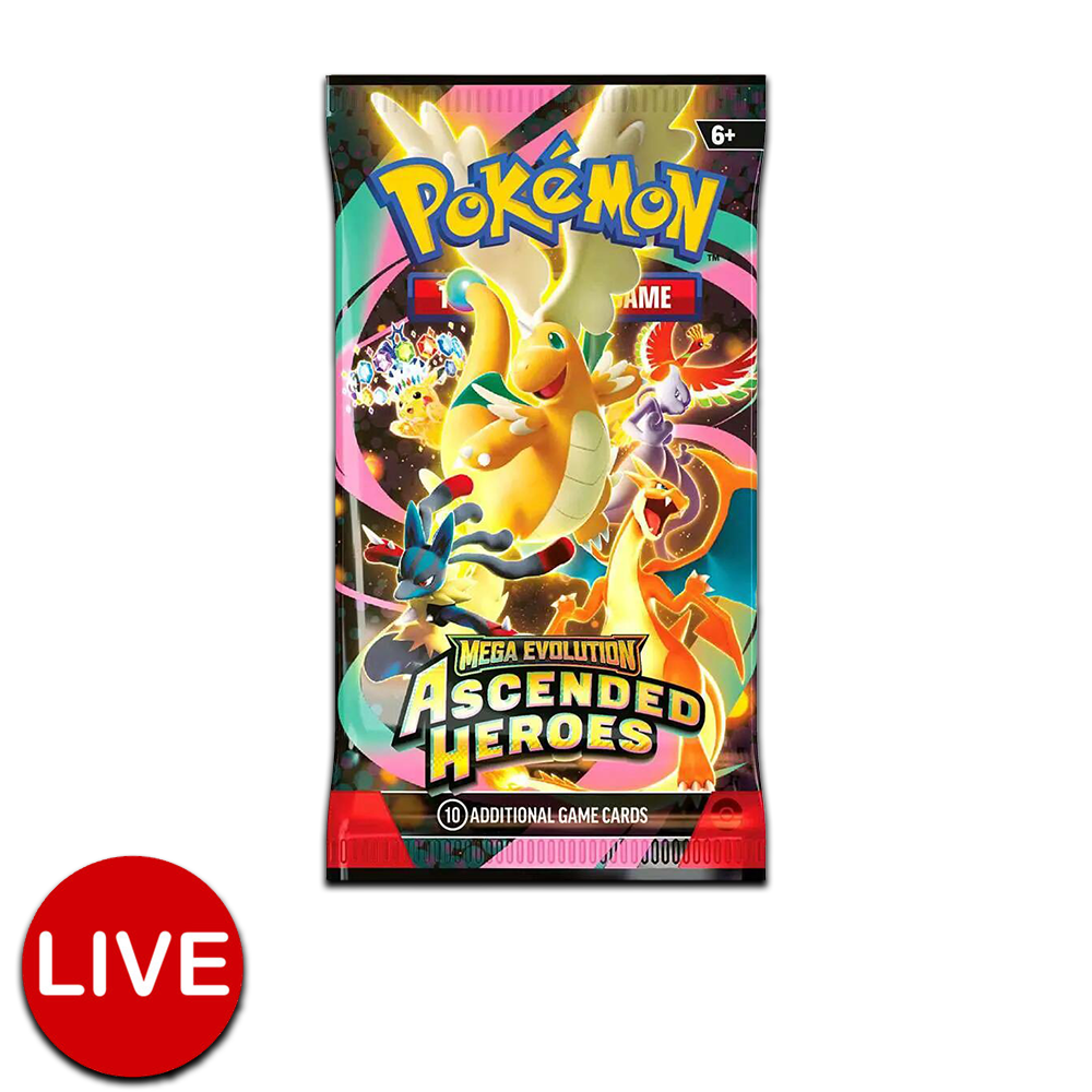 (LIVE) Pokemon Ascended Heros Booster Pack