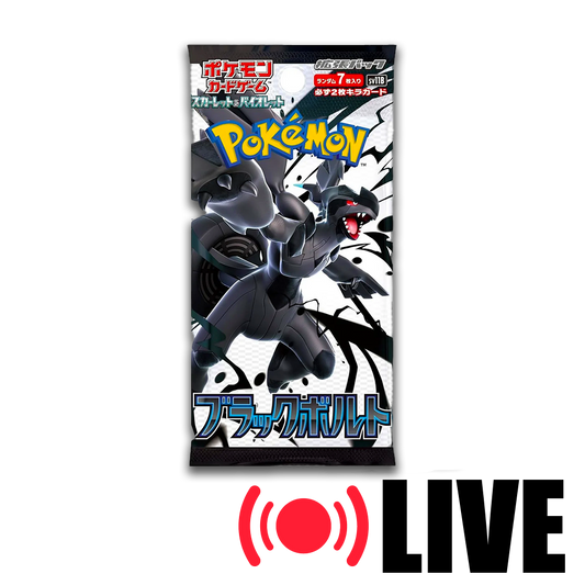 (LIVE) Japanese Pokemon Black Bolt Booster Pack