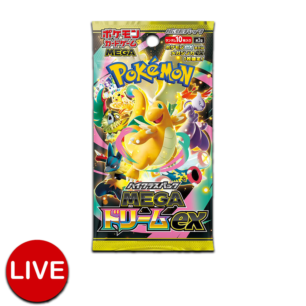 (LIVE) Japanese Pokemon Mega Dream Ex Booster Pack