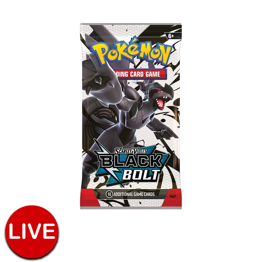 (LIVE) Pokemon Black Bolt Booster Pack