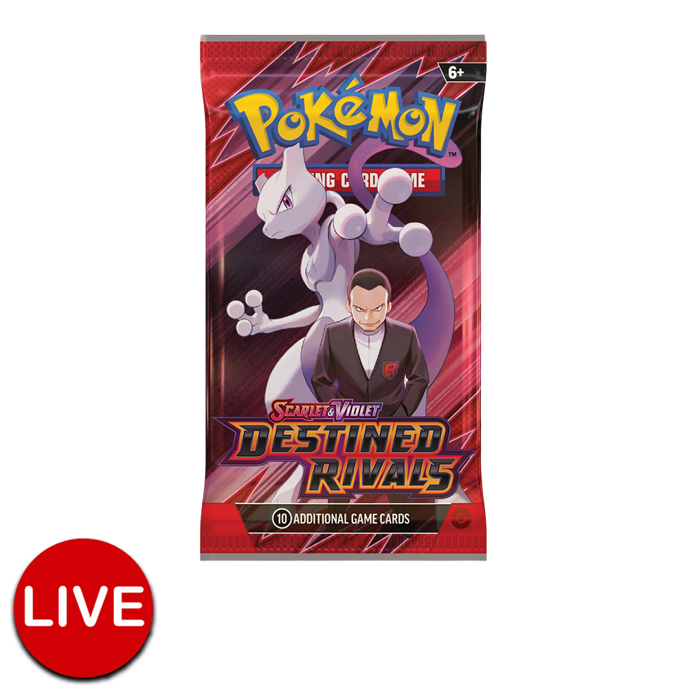 (LIVE) Pokemon Destined Rivals Booster Pack