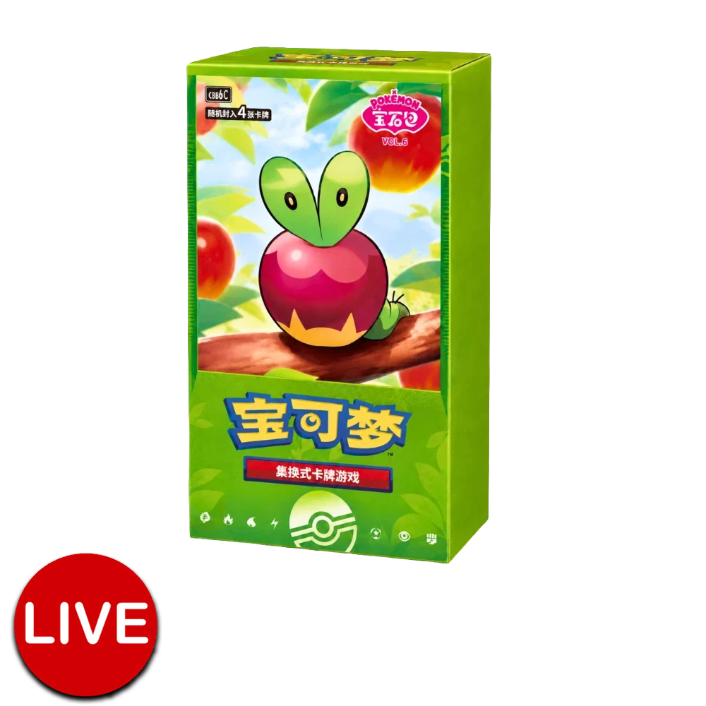 (LIVE) Chinese Pokemon Gem Vol. 6 Booster Box