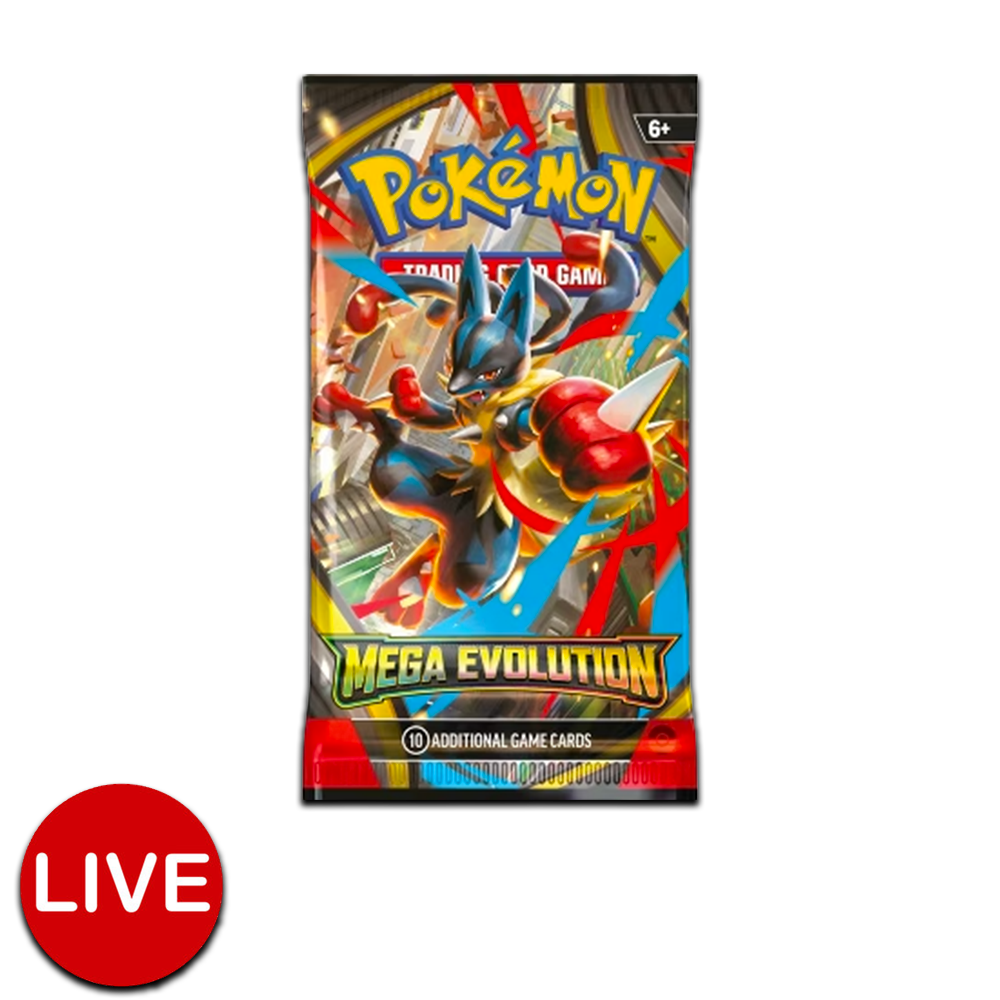 (LIVE) Pokemon Mega Evolution Booster Pack